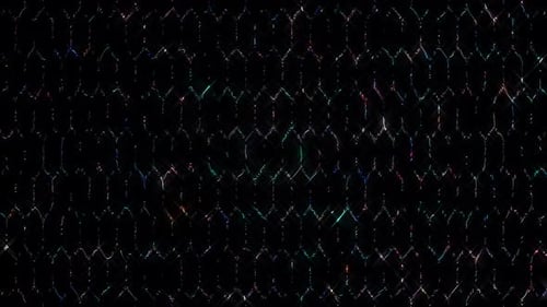 brillan intensamente y regulan los movimientos sutiles con rayas de colores sobre un fondo negro