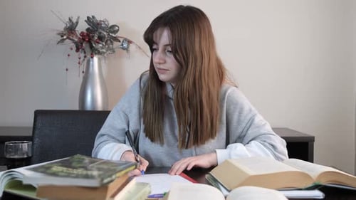 Müder Student