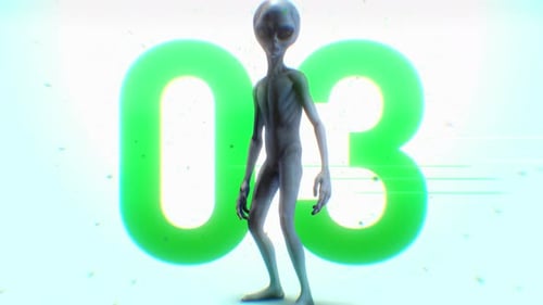 Countdown Nummer 03 von Alien White Infinity