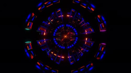 Vibrant and Mesmerizing Visuals of a Pulsating Neon Background in a Seamless Loop