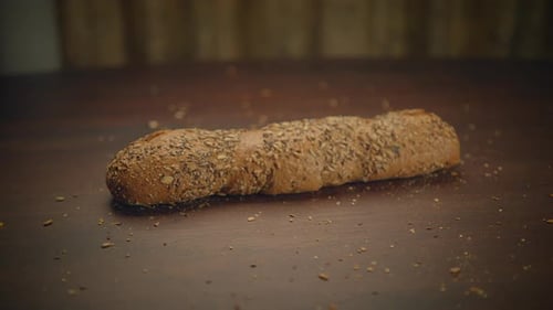 Bakery Concept of Homemade Breads Loaf Pastry Food Background