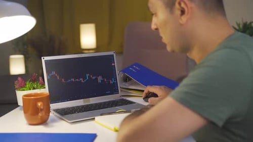 The man who lost money in the stock market. It goes bankrupt.