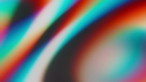 Abstract Chromatic Iridescent Fractal Background Loop