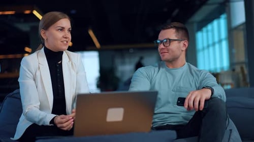 Communication between the office colleagues.