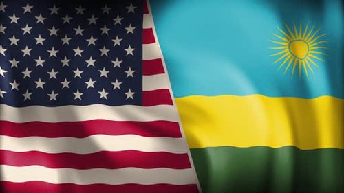 Usa And Rwanda Background Loop