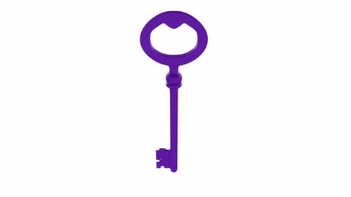 Old Key 3d rotating loop