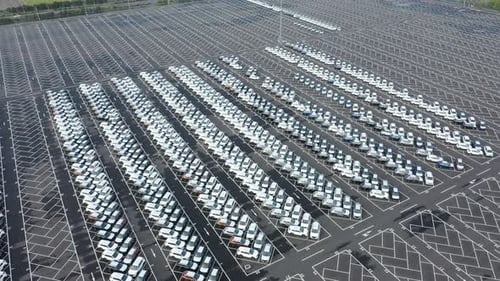 Parking lot in factory