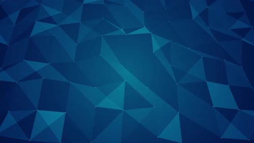 Animated Abstract Blue Geometric Plexus Background Loop