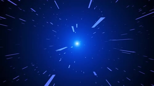 Futuristic Hyperspace Tunnel Travel Animation