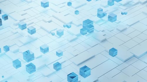 High-Tech Blockchain Network Visualizing the Future of Decentralized Technology