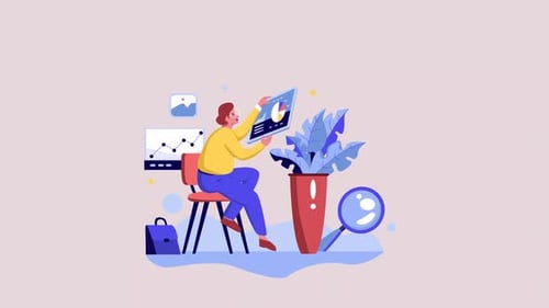 Market Research Animation Scene