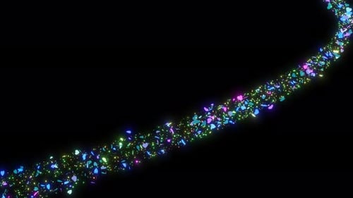 Shiny Glitter Trail Effects For Birthday Anniversary Confetti Heart Shape Trail Effects Animation