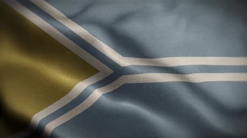 Abstract Geometric Pattern Waving Flag Loop