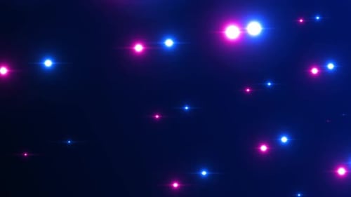 Dynamic Blue and Pink Neon Glowing Particles Background