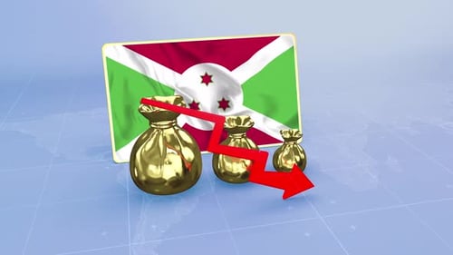 Burundi Reserves Drop Economic Data Infographics Graph
