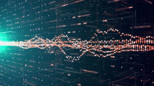 4K Abstract Financial Trading Animation with Big Data Streams and Grid Networks