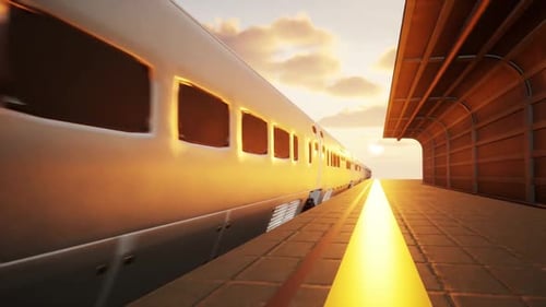 3D-Animation des Schnellbahnhofs