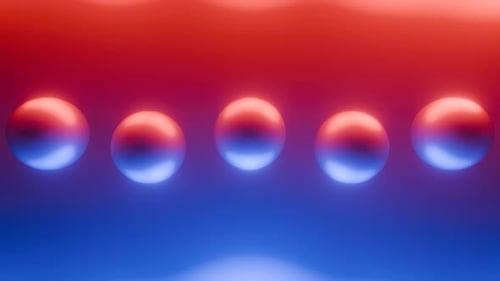 Jumping Balls Vj Loop 4 K Dynamic Music Background Animation Red Blue