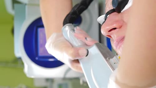 Laser Skin Treatment in a Medical Clinic