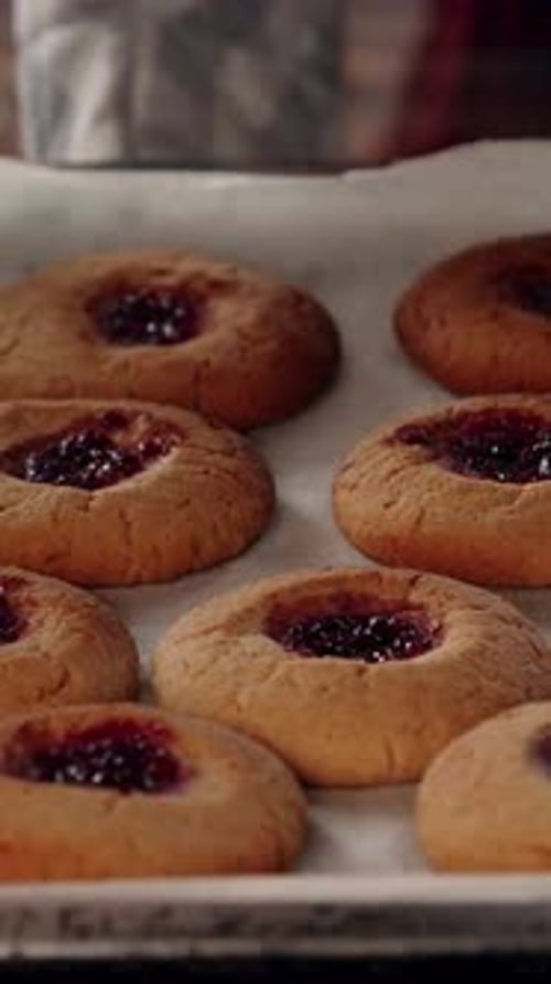 Vertical View Of Homemade Cookies