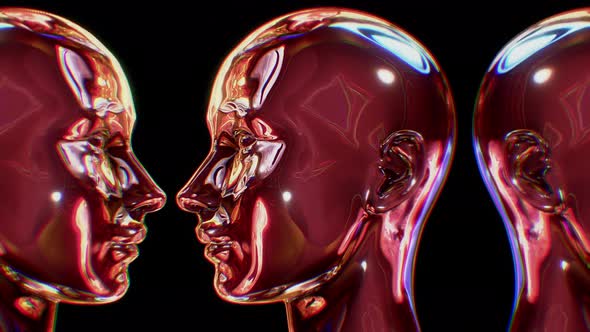 Reflective Heads Looping, Backgrounds Motion Graphics ft. abstract ...