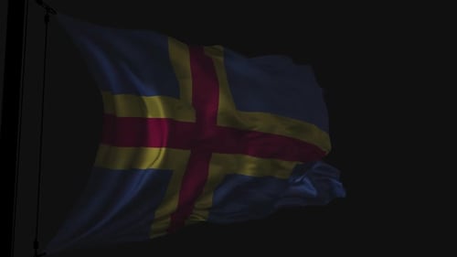 Realistic Waving Flag Loop Animation