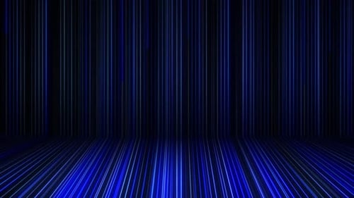 Blue neon line wall bg loop. Blue vector space. Futuristic Abstract Blue And Purple Neon Line Light