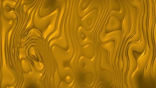 Abstract Golden Fluid Wave Motion Background Loop