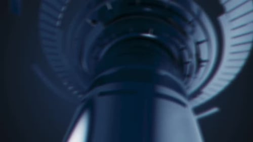 Futuristic Unveil Blue Background