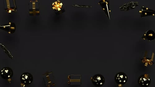 Rotating decorations for Christmas, New Year.