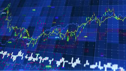 Stock Market And Share Price Chart Background