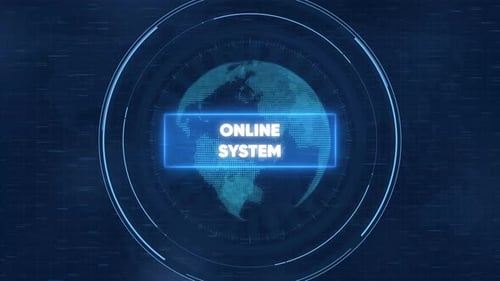 Digitale globale Netzwerkschnittstelle mit Online-System-Textüberlagerung für technische Präsentationen