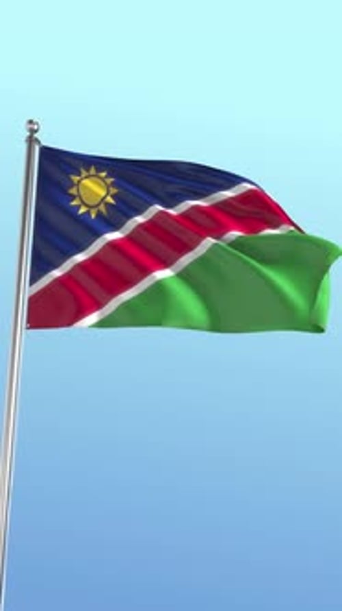 Namibia Flag Vertical