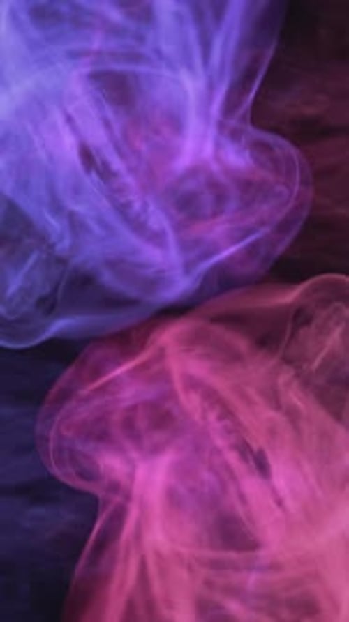 Swirling Purple Red and Blue Smoke Abstract
