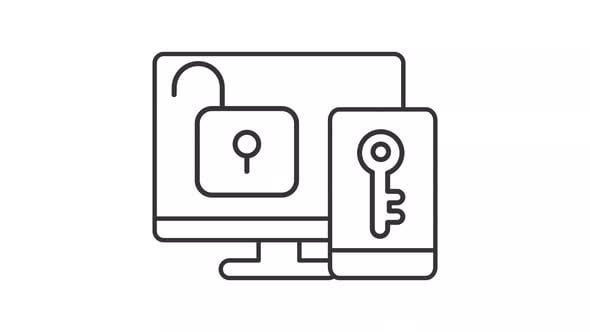 Authentication line animation, Elements Motion Graphics ft. mobile ...