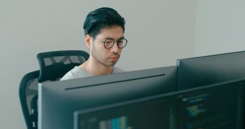 Lunettes de vue indépendantes pour hommes asiatiques pour jeunes adultes, dactylographie, écriture rapide, bot AI, application informatique, programme intelligent, nomade.