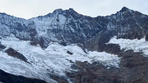 Saas Fee Saastal Zermatt glacier peaks ski resort Switzerland Swiss Alps Alpine Valley glacial peaks