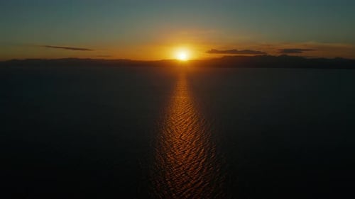 Cloudy Sky Over the Sea During Sunset