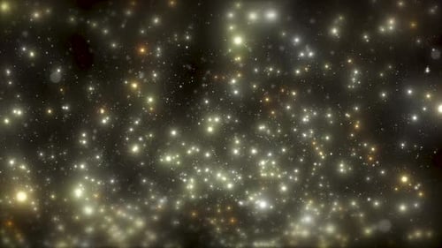 Golden Shimmering Sparkle Particles Loop Background