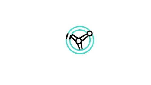 Modern Geometric Rotating Element Animation