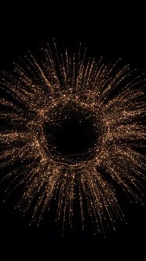 Golden Sparkle Particle Glitters Falling Light Trail Alpha Channel Animation Special Events Awards