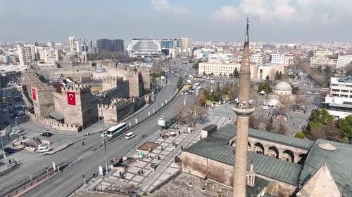Kayseri City Square And Historical Castle 2