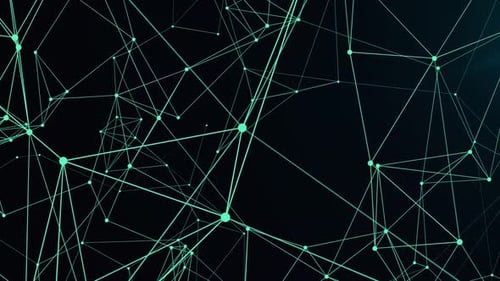 Abstract Futuristic Network Digital Connections Background