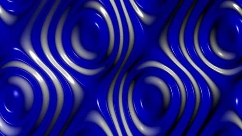 Background with Blue and White Waves of Plasma, 3D Render, Exclusive, Reflection, Unique Design