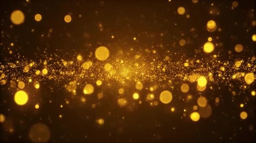 Luxury Golden Bokeh Particle Abstract Background
