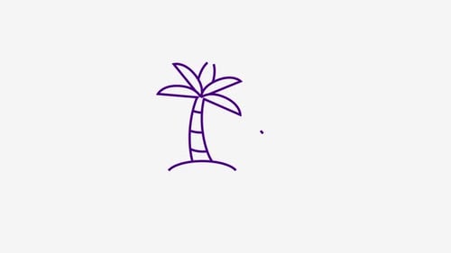 Animiertes Strand-Sonnensymbol