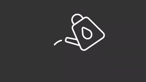 Minimalist Animated Line Watering Can Icon