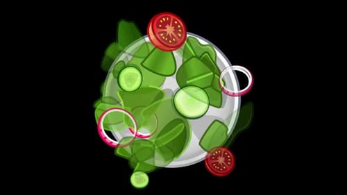 Green Salad Animated Emoji