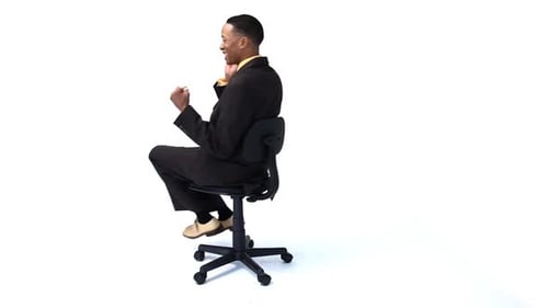 Enthusiastic Man Receiving Good News on Phone