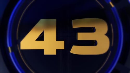 Countdown to New Year 2029 with Gold 3D Numbers and Fireworks